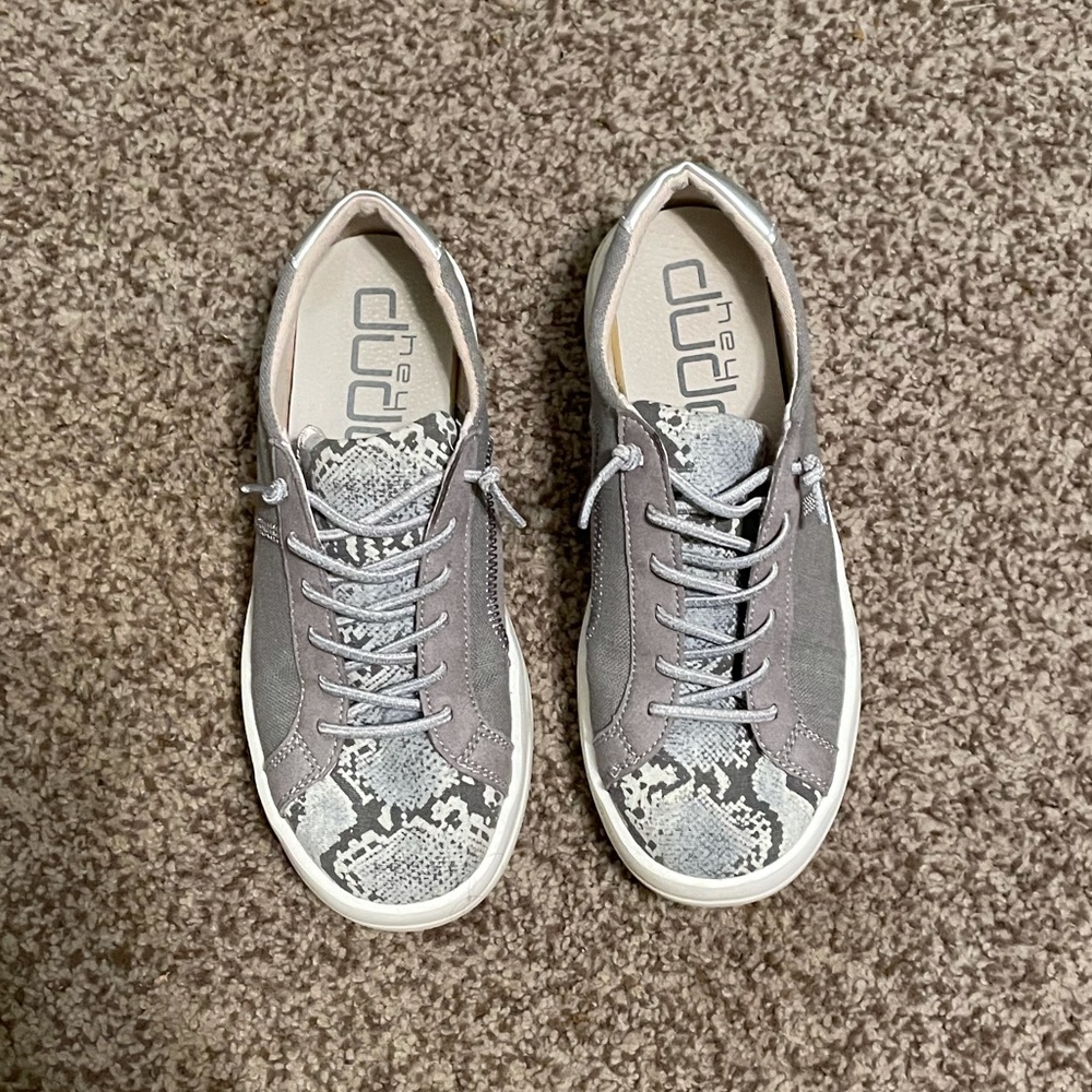 Hey dude Karina shoes in silver python